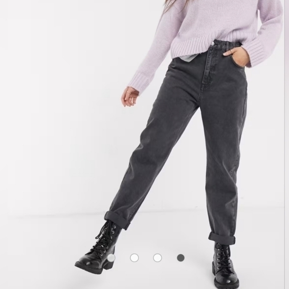 Dark Gray High-Waisted Jeans Forever 21